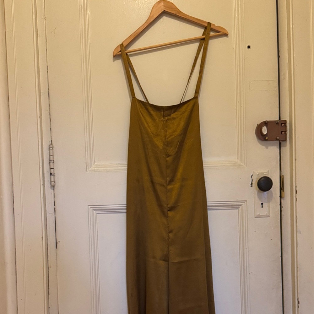 Lou & Grey Shimmering Gold Jumpsuit.
